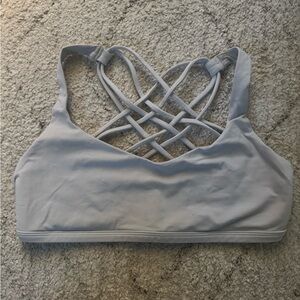 Lululemon White Free To Be Wild Bra